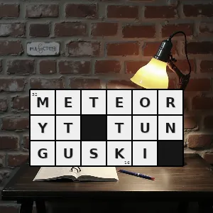 Hasło krzyżówkowe spadł na syberię w 1908 roku - meteoryt tunguski – rozwiązanie, synonimy, podpowiedzi i definicje krzyżówkowe